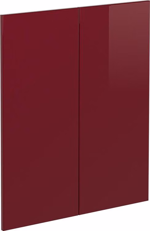 Frontale cucina Vicco R-Line Rosso lucido 59.2 x 71.3 cm frontale del mobile per mobile base, Model 41231