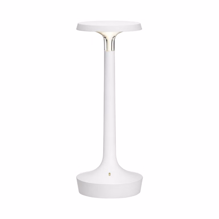 Flos - Bon Jour Unplugged - Lampada da tavolo - Bianco