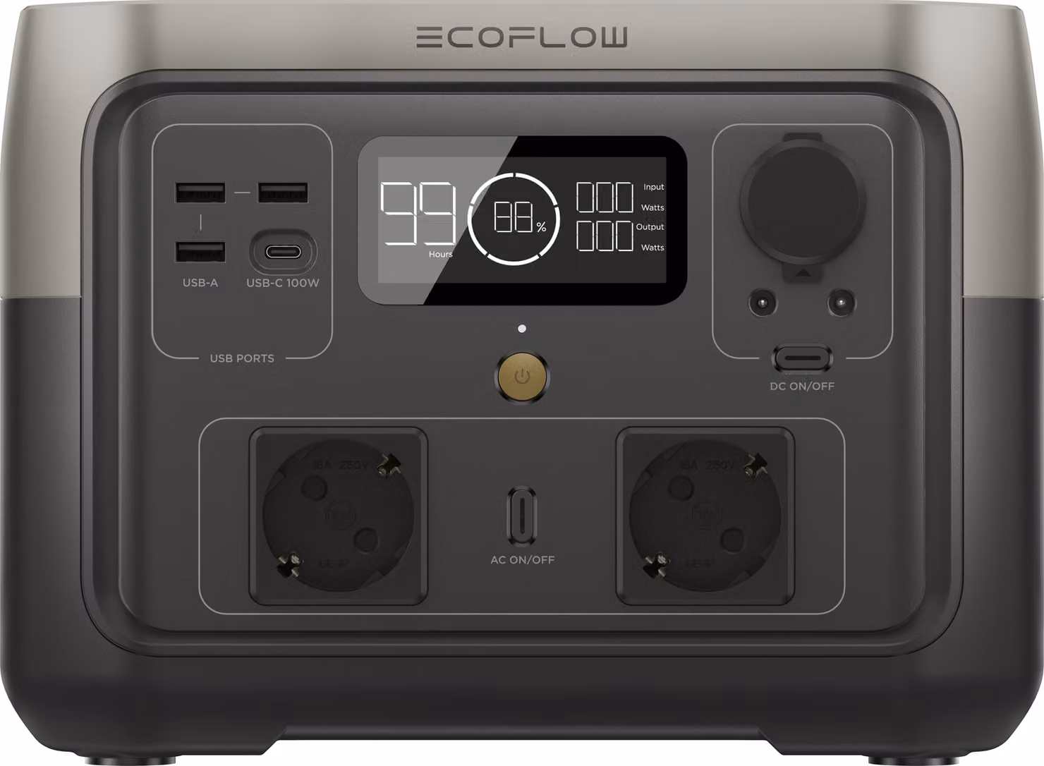 EcoFlow River 2 MAX, centralina portatile da 512Wh per campeggio, potenza 220W