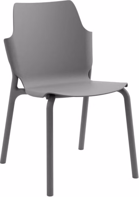 Set di 4 Sedie In Pp Shila Grigio 56x47x83cm