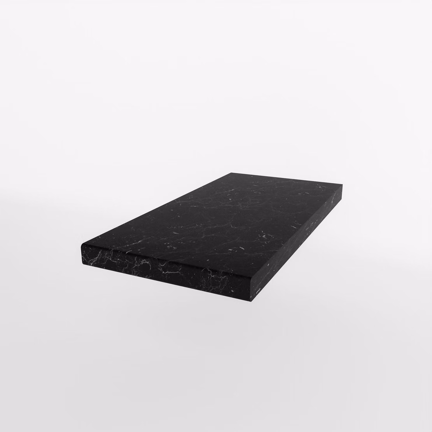 Piano di lavoro da 30 cm, spessore 38 mm, in marmo ROMA opaco, per cucine Siena, Monza e Arona