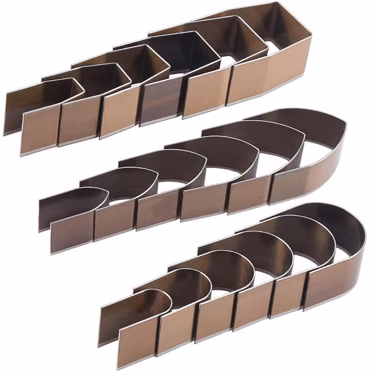 Set di 18 utensili in acciaio inossidabile per la creazione di fori angolari in pelle