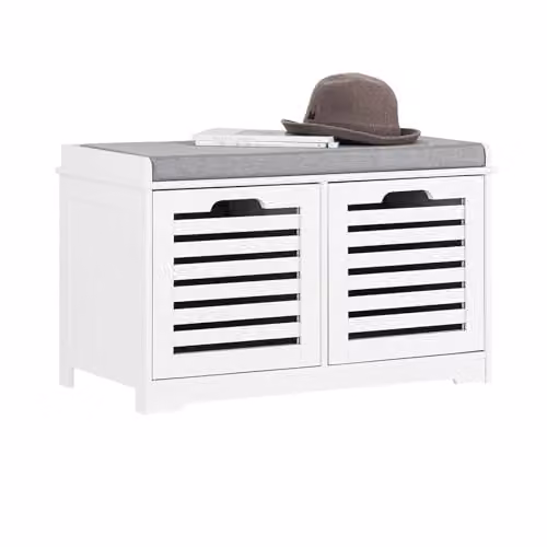 SoBuy Panca scarpiera con cuscino 71x34x43cm per ingresso