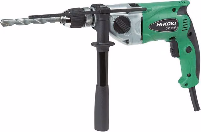 Trapano a batteria con percussione HiKOKI DV18V da 690W verde