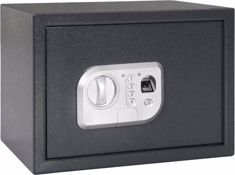 Cassetta di sicurezza digitale Grigio scuro 35 x 25 x 25 cm