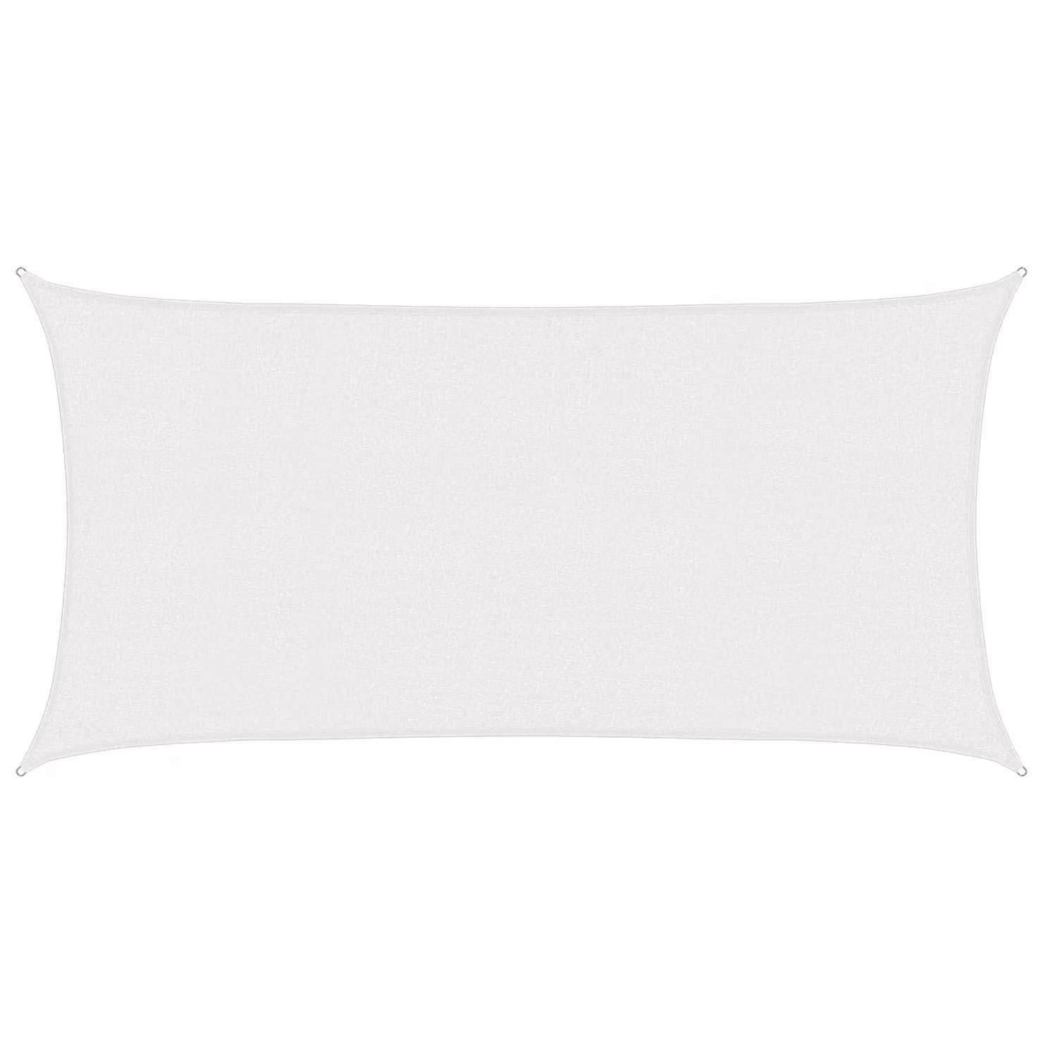 vidaXL Telo Ombra Rettangolare 2,5 x 6 m HDPE Bianco