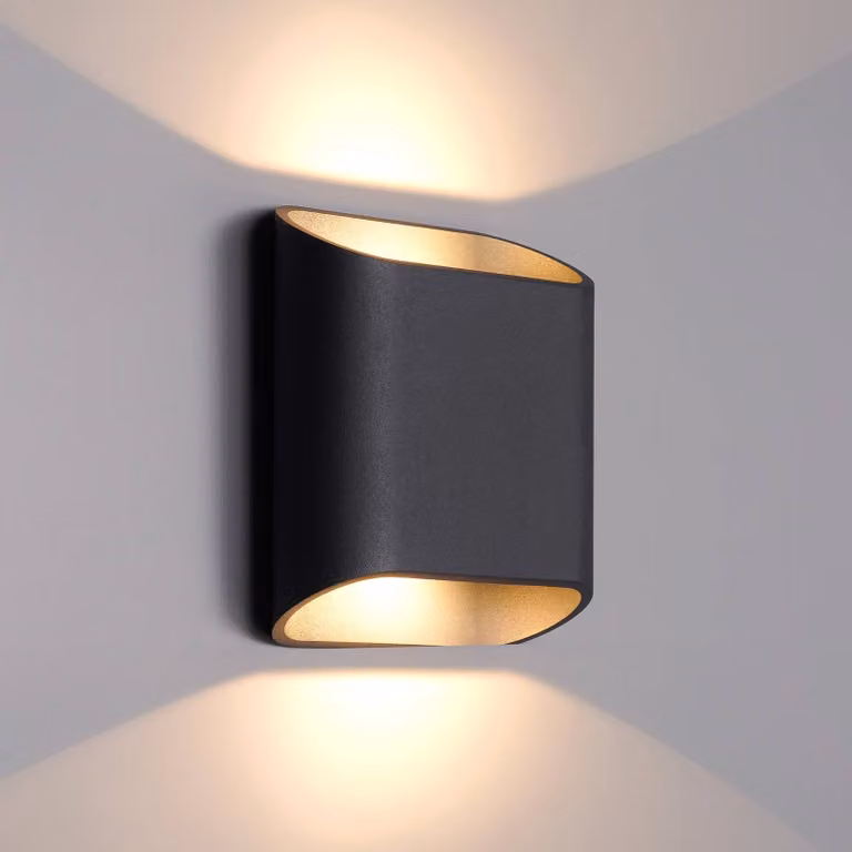 LCD Applique da esterni a LED 5175, dimmerabile, Nero, Alluminio, Moderno, Applique LED da esterni