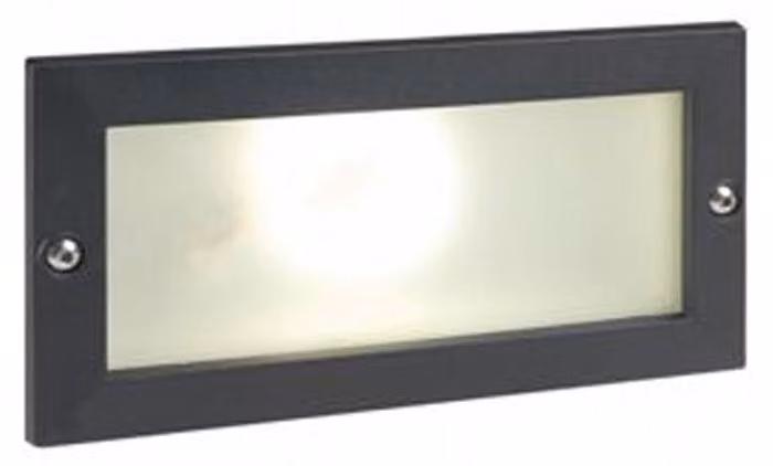 Segnapasso Esterno Incasso Aperto Escape Alluminio E Vetro Nero Led 10W 4000K