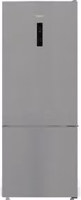 Frigorifero combinato a libera installazione Hotpoint Ariston HPAK2 6472 XP4E color argento con portabottiglie
