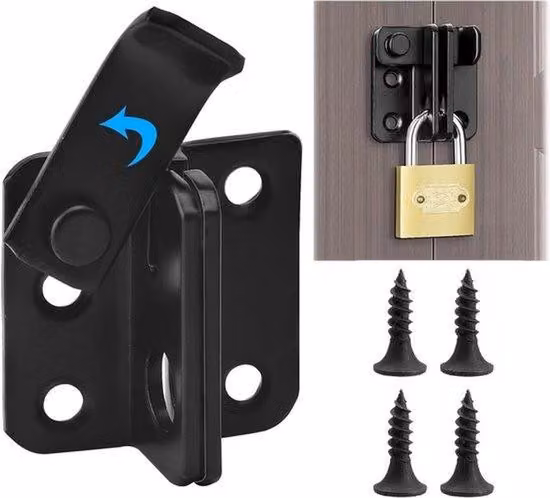 Serratura per porte in plastica, piccola serratura in acciaio inossidabile, 40 mm, adatta per cancelli, finestre e ingressi