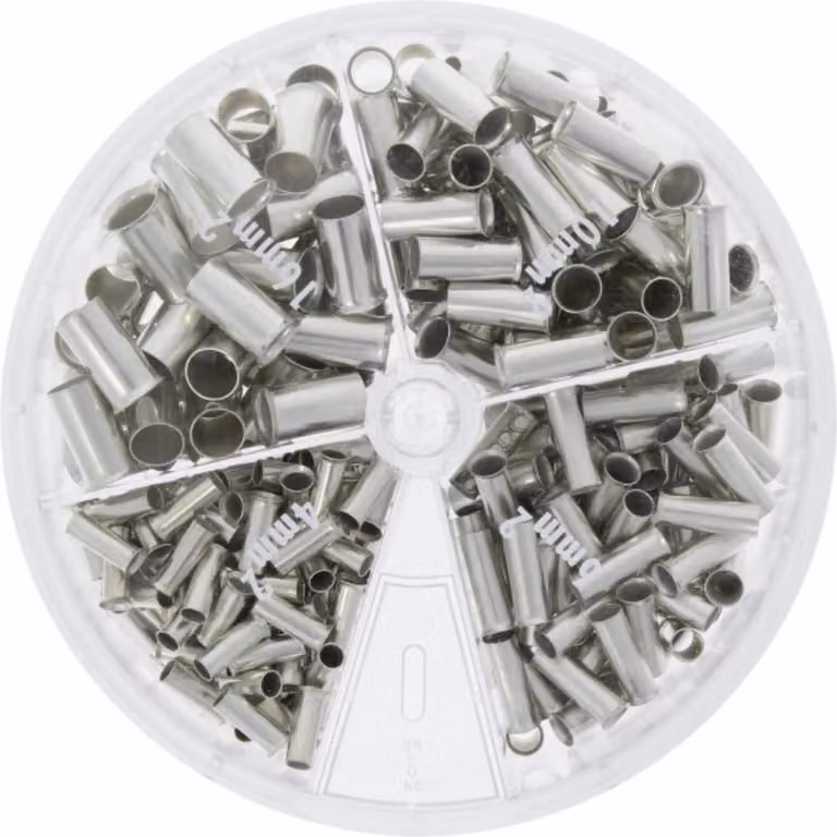 Scatola di distribuzione con capicorda DIN 46228 parte 1 non isolati, forma A lunghezza 8-12,0 mm - 1 pezzo