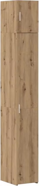 Mobile contenitore moderno in legno di rovere color marrone per ufficio o soggiorno HELLOSHOP26 L/P/H: 30 x 42 x 225 cm