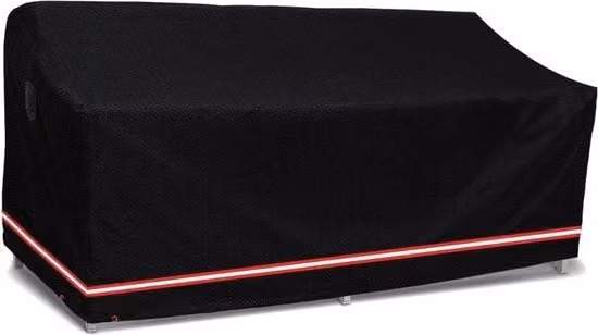 Copertura per Divano da Giardino 3-4 Posti, Copertura per Panchina da Giardino, Impermeabile, 236 x 102 x 89 cm, Nero