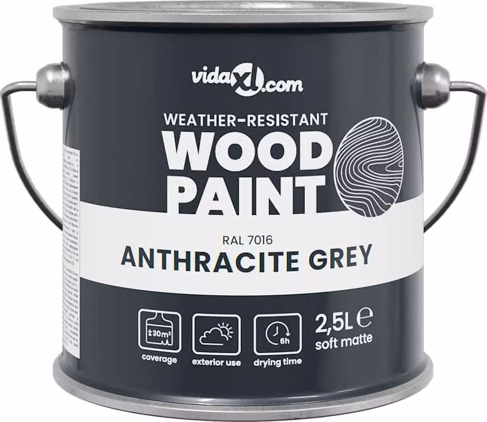 Vernice per legno Grigio 2,5 L Stampa da parete