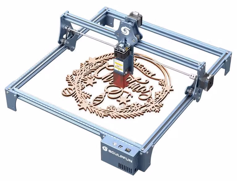 Incide e taglia laser - S9 Pro 10W - Precisione di 0,06 mm - Taglia legno fino a 15 mm e acrilico fino a 10 mm - Area di lavoro di 400×410 mm - Spina di tipo europeo