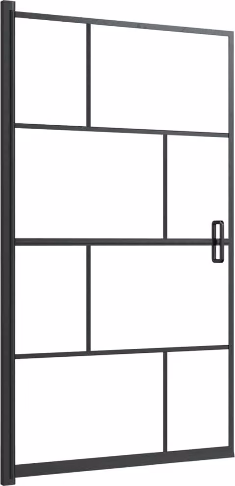 Pannello per Box Doccia in ESG 80x140 cm Nero