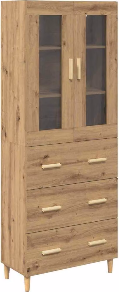 Credenza con cassetto Rovere artigianale 69,5 x 34 x 180 cm