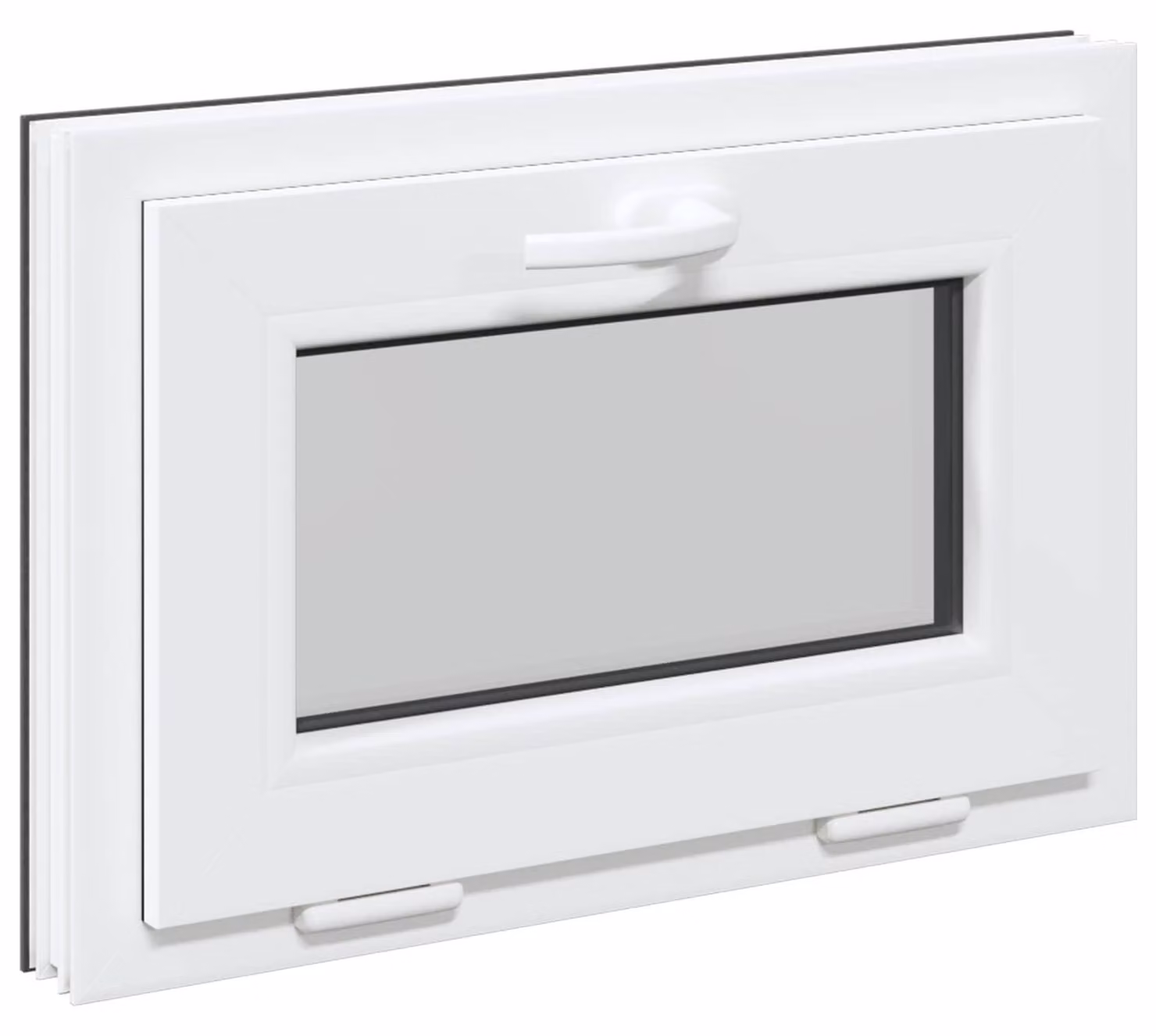 Finestra per Soffitta RISOR 60 x 40 cm PVC e Vetro Antracite