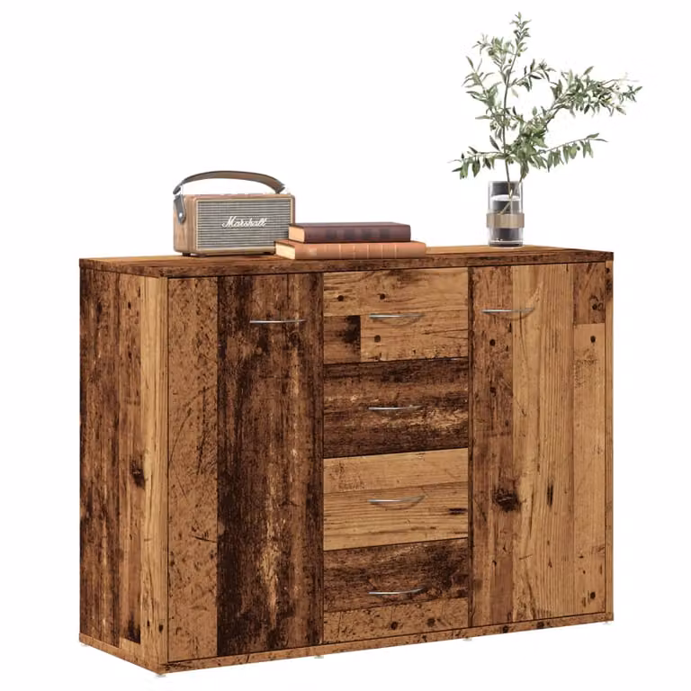 Credenza in legno stile antico vidaXL, colore marrone, L 88 cm x P 30 cm x H 64 cm