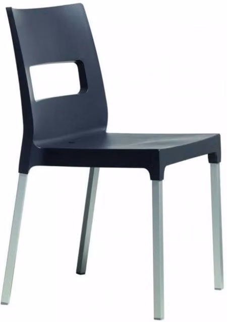 Sedia in tecnopolimero Maxi Diva Made in Italy - set da 4