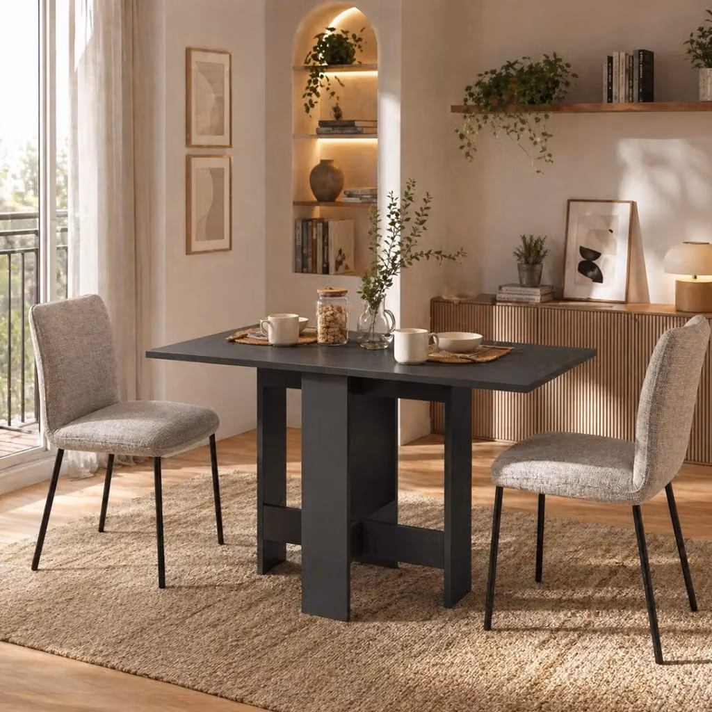 Tavolo Consolle Allungabile Moderno GIORDANOSHOP in Legno Antracite Matt – 2