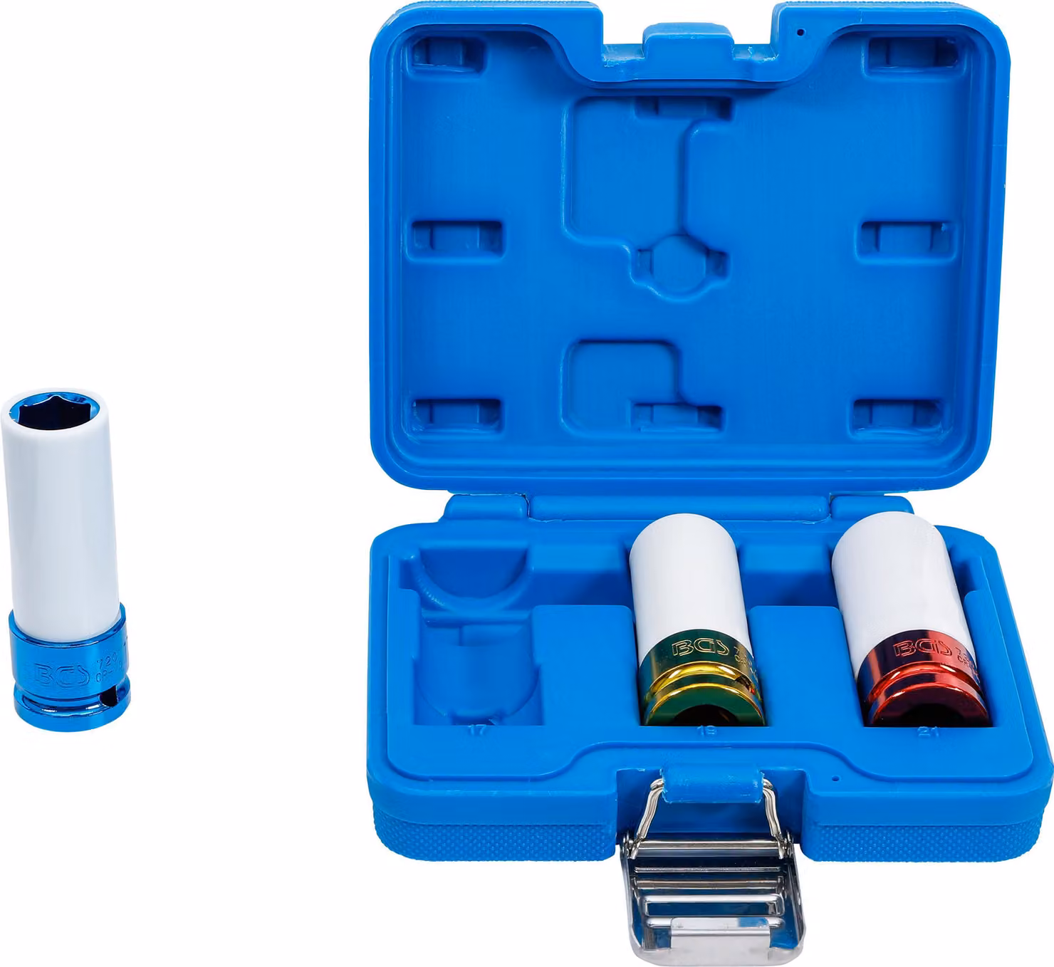 BGS Kraft-Schoneinsatz set azionamento quadro 12,5 mm (1/2") SW 17 / 19 / 21 mm 3 pezzi - 7200