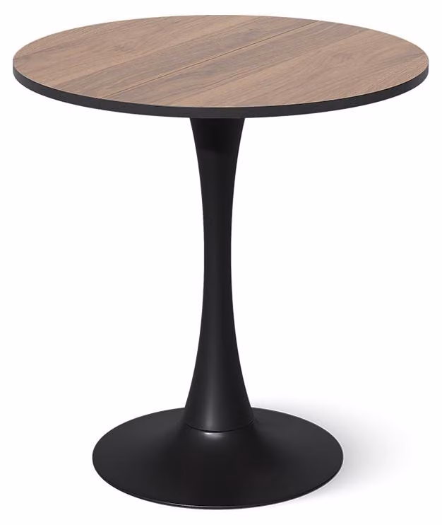 Tavolo da pranzo Vicco Carl Noce/Nero 70 x 70 cm, Model 61400