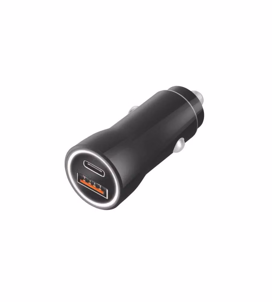 Caricabatterie 2 Usb-A/C Auto Watt 36 3743 Tiemme