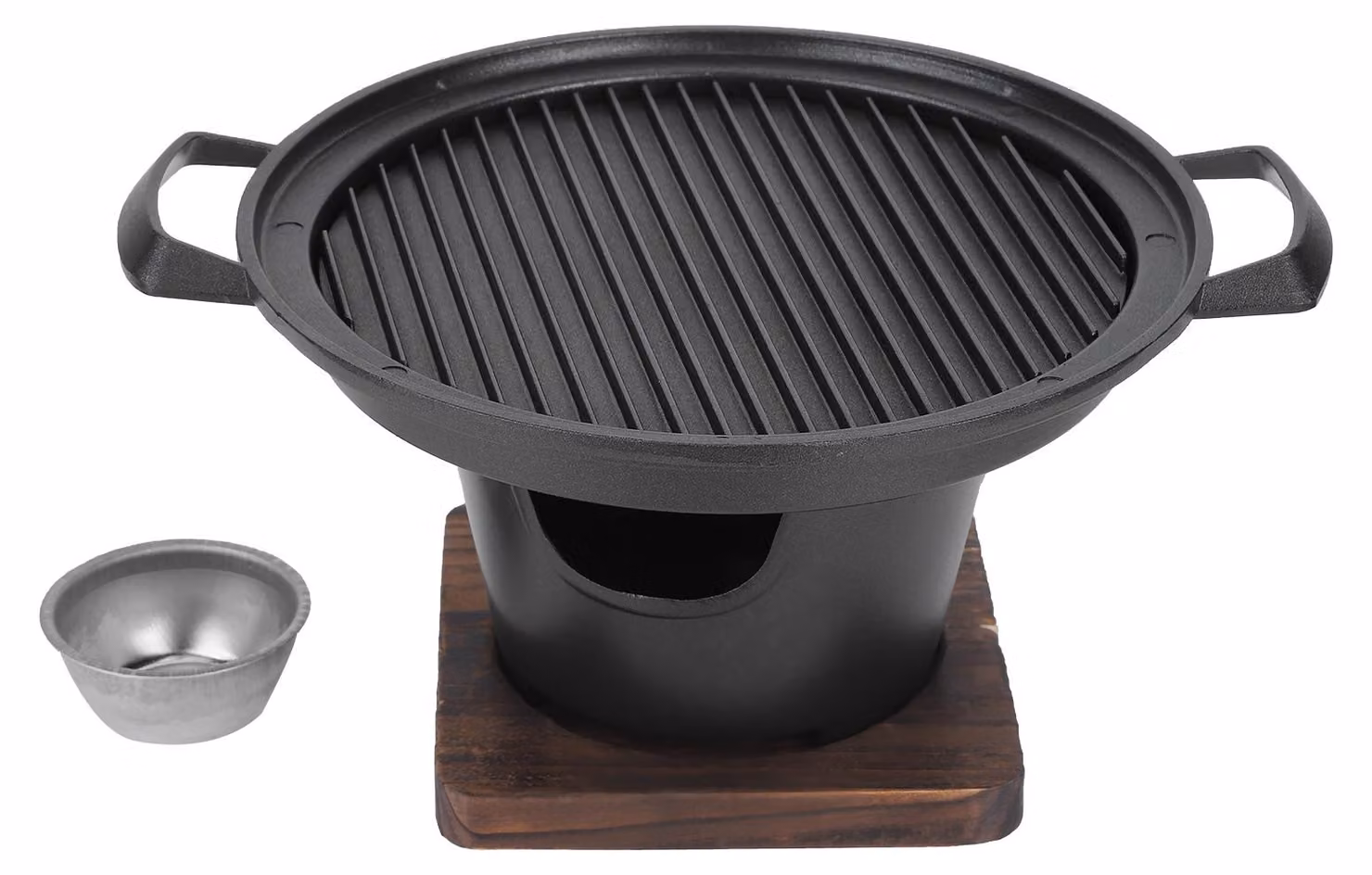 Mini barbecue portatile senza fumo per uso domestico, forno a carbonella, accessori per barbecue, 26 x 21 x 12,5 cm