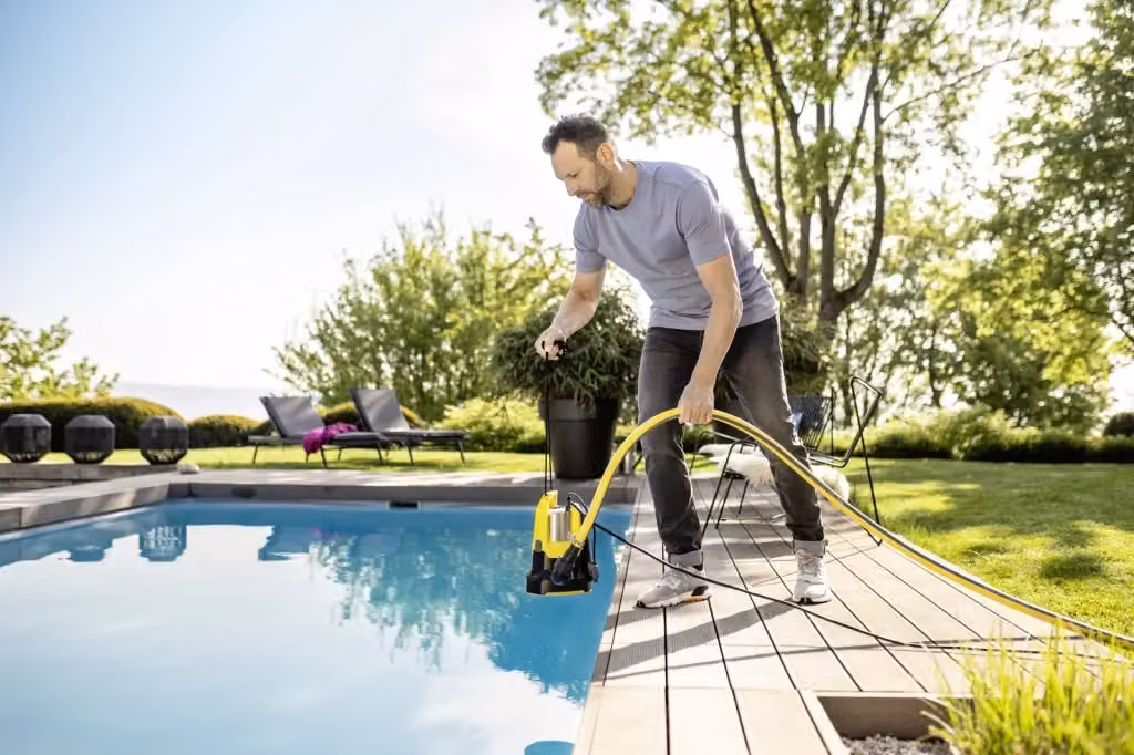Elettropompa sommersa per acque chiare Karcher SP 17.000 Flat con sensore di livello, colore giallo – 2