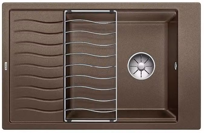 Lavello Blanco Elon XL 6, in Silgranit, dimensioni 780x500 mm, colore caffè (codice 524853)