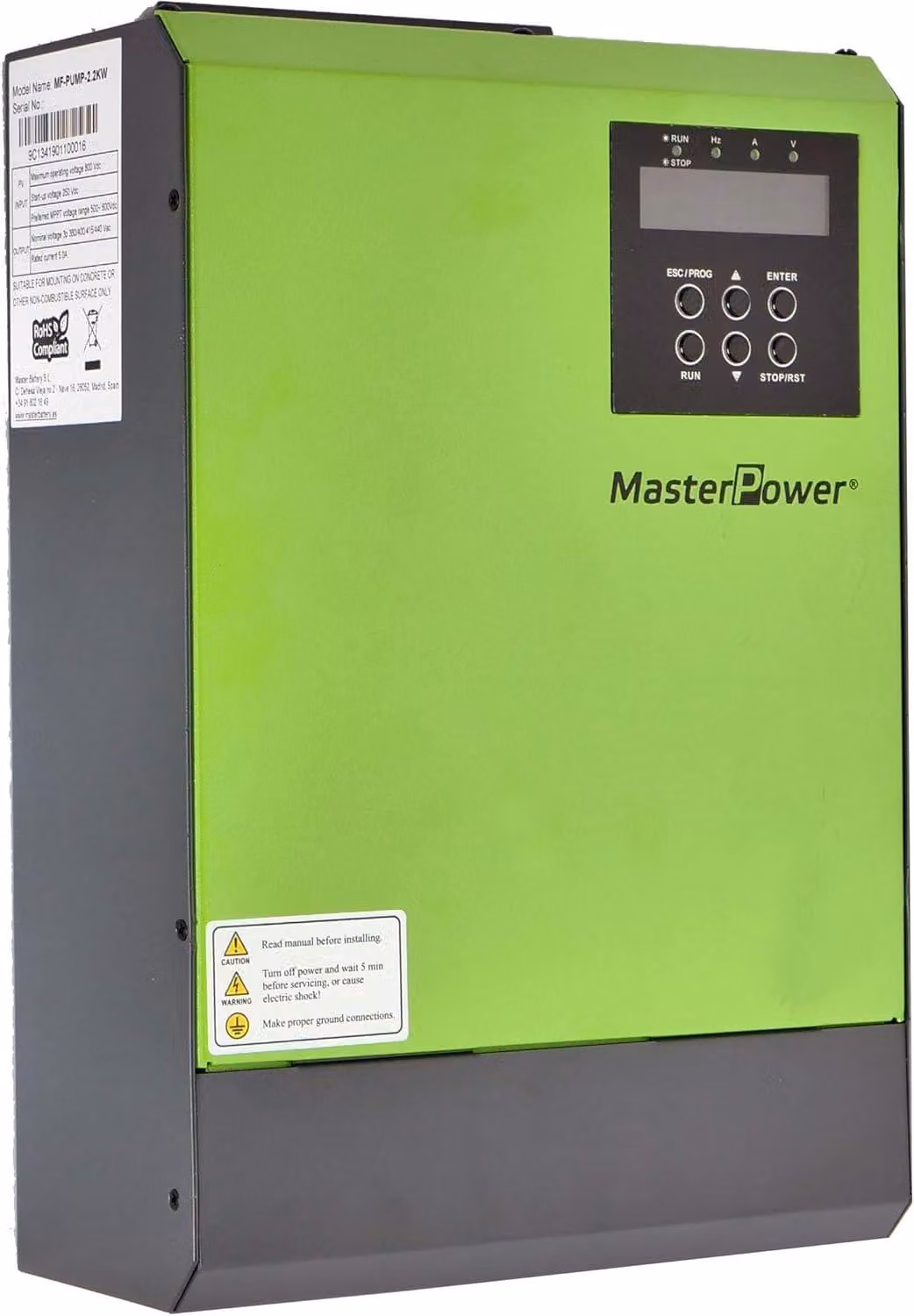 Inverter solare, 2,2 kW, monofase, con caricabatterie MPPT