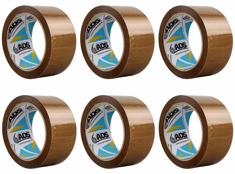 Nastro Adesivo Avana Silenzioso 50 mm X 66 M Per Imballaggio - Numero Pezzi 6