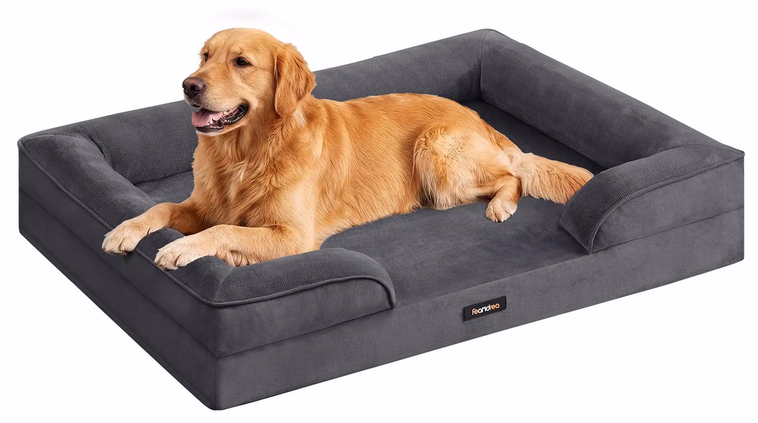 Cuccia ortopedica per cani - XXL, 112x81x17 cm - Materiale in velluto impermeabile - Fondo antiscivolo - Letto grande per cani