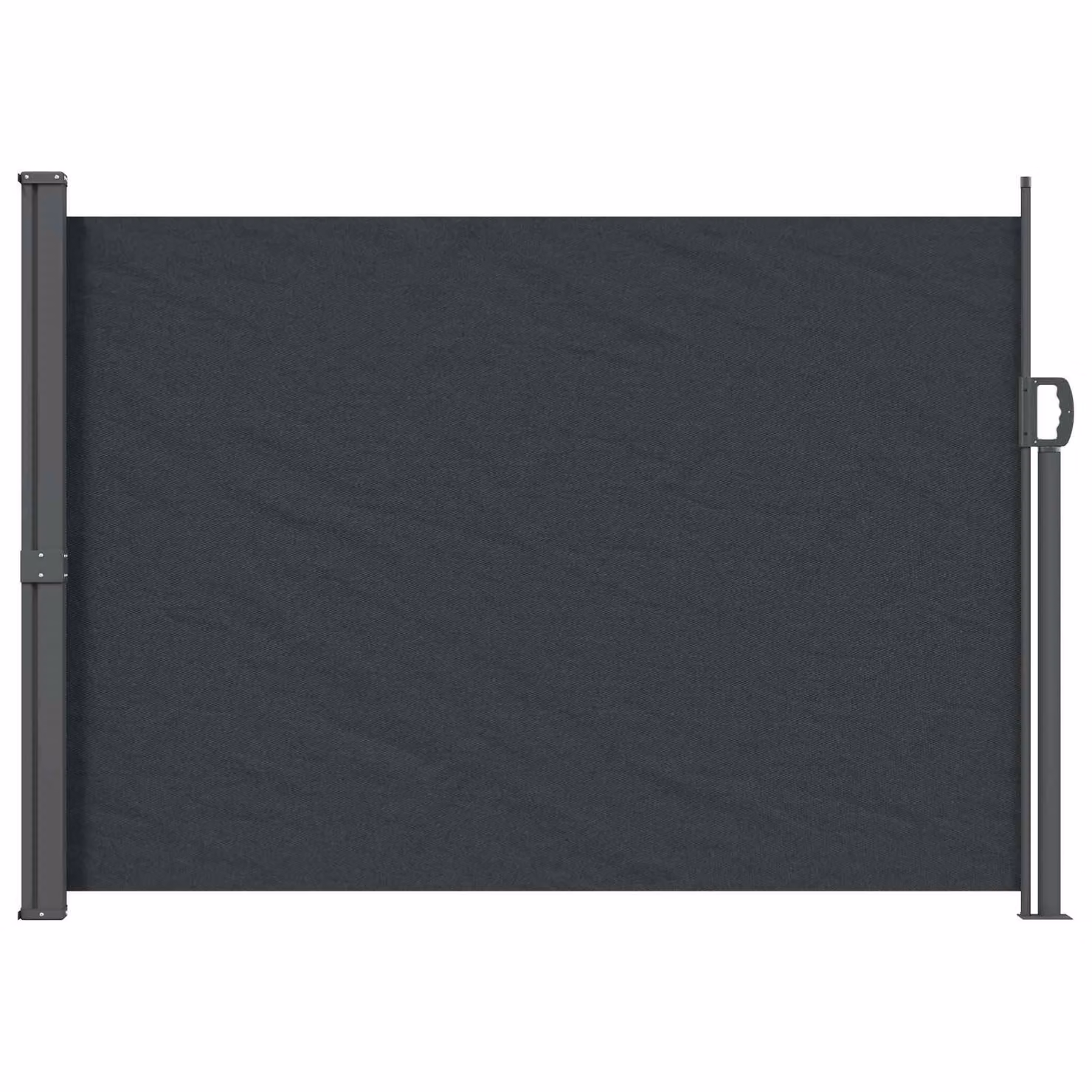 Tenda laterale retrattile manuale vidaXL in poliestere e acciaio, L: 300 cm, H: 120 cm, disponibile in nero o antracite