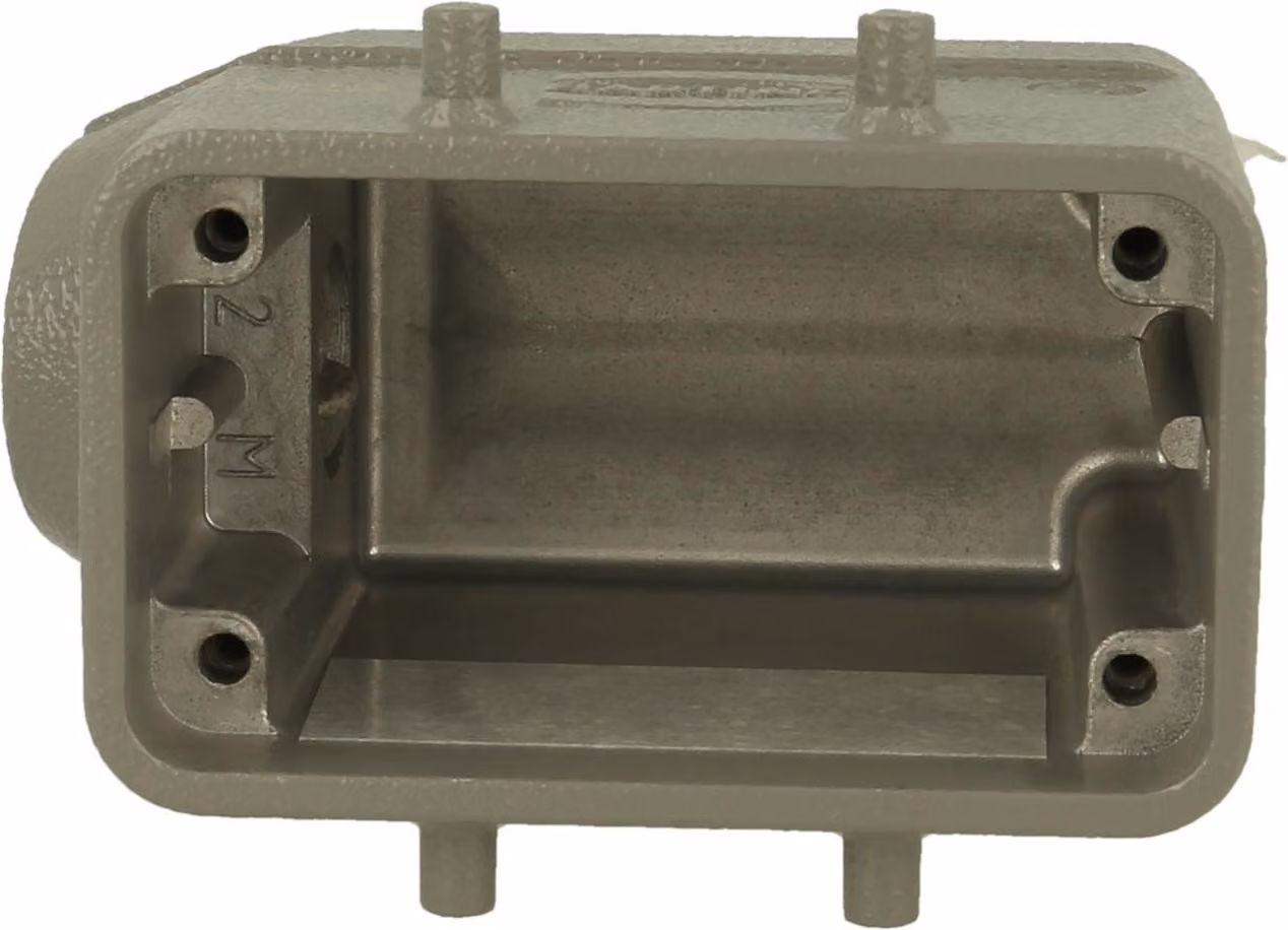 HARTING Han 10B HvE Custodia a manicotto bassa, 1xM20 uscita cavo laterale, per 2 staffe (nella parte inferiore) - 1 pezzo