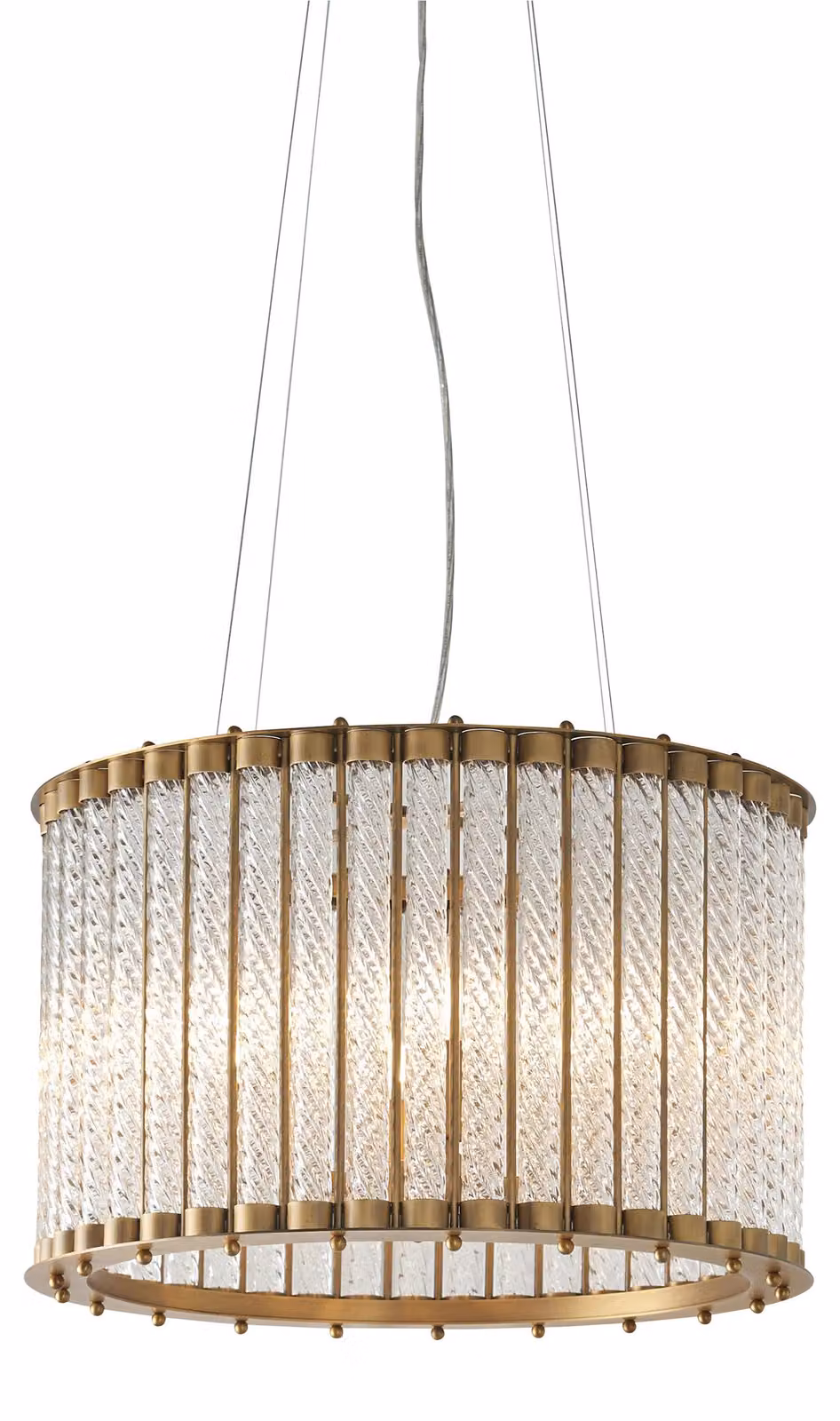 Lampada a sospensione ROMOLA oro opaco 6xE14x15W cristallo, dimensioni: 160x50x50 cm, IP20, Endon