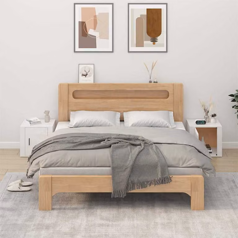 Set di 2 comodini vidaXL in bianco lucido L 50 cm x P 39 cm x H 47 cm