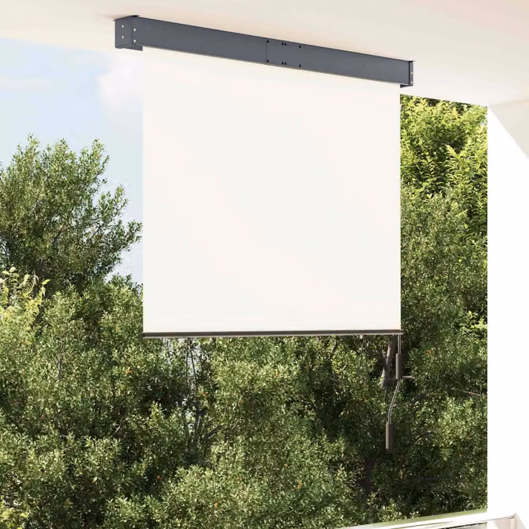 vidaXL Tenda a Rullo per Esterni 120x250 cm Crema