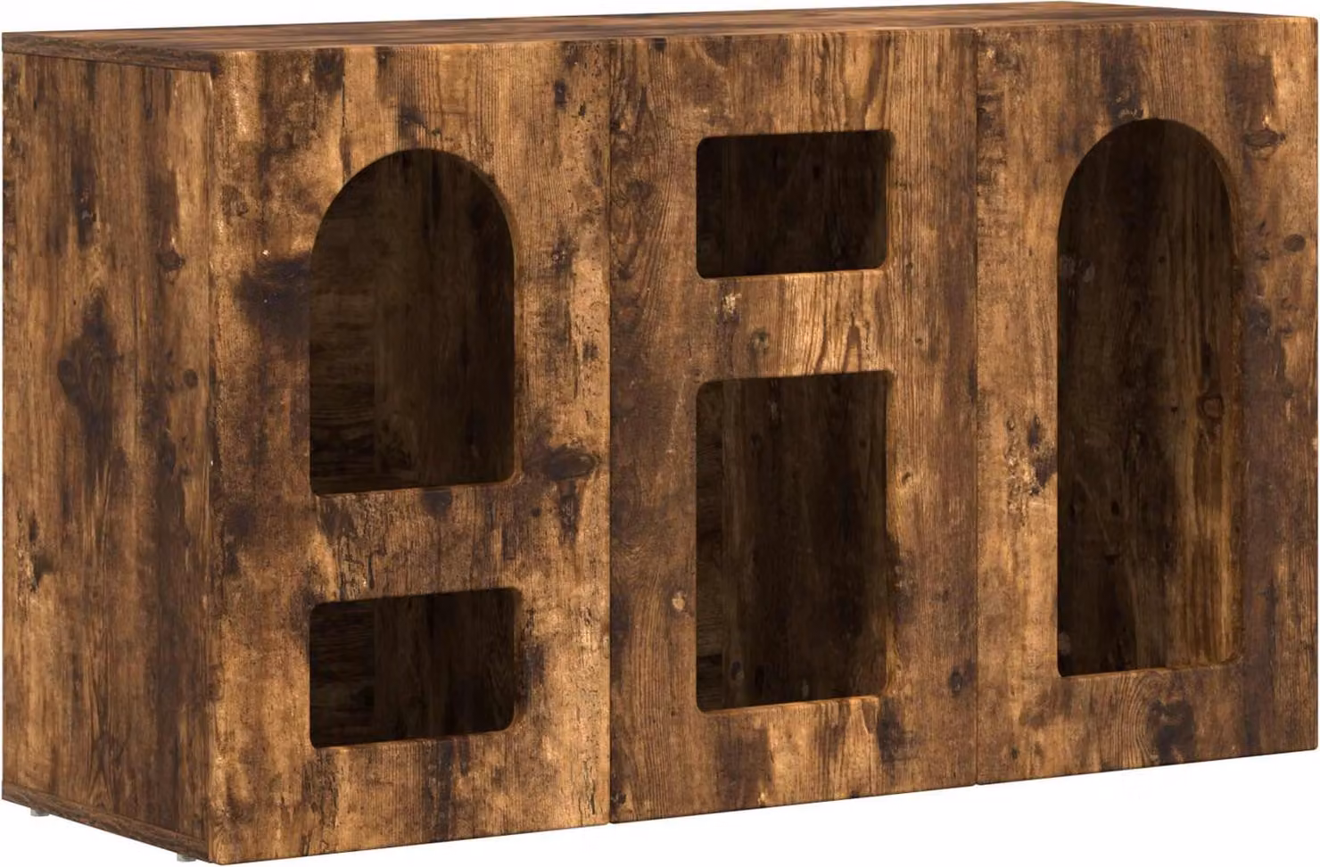 Credenza Rovere fumé 100 x 35 x 59 cm Legno multistrato