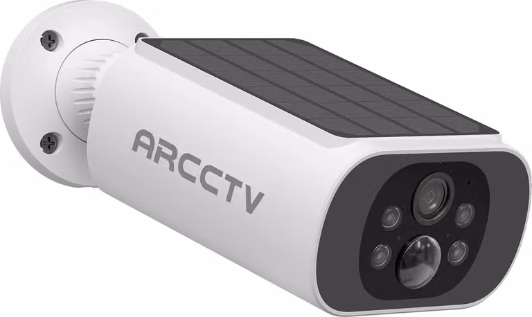 Telecamera di sorveglianza per esterni, risoluzione HD 4MP, visione notturna a colori, audio bidirezionale, resistente alle intemperie IP66, alimentazione CC 5V