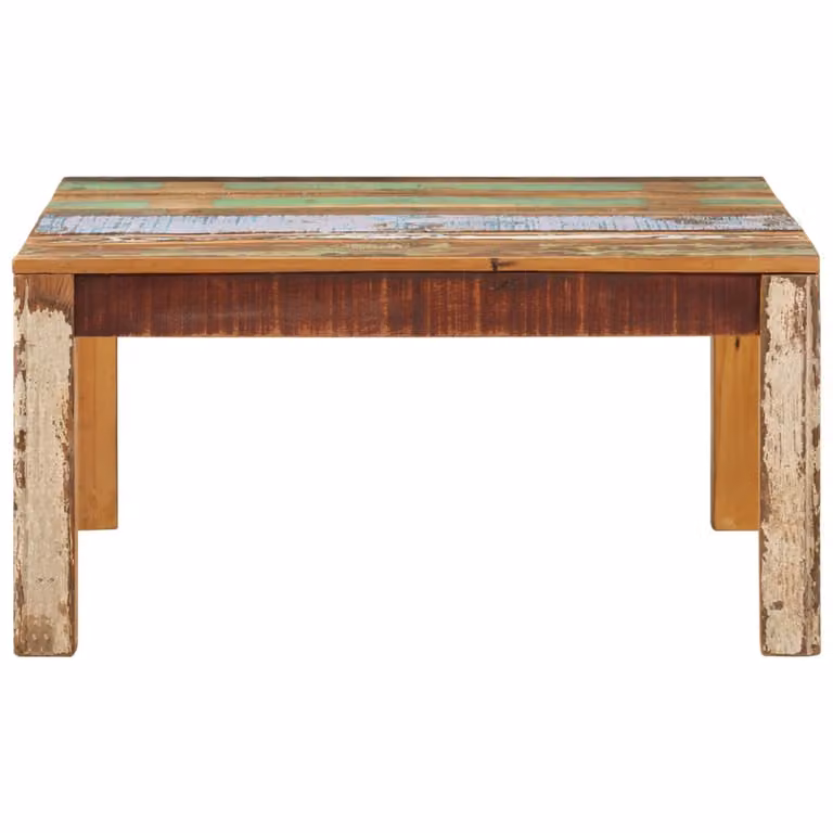 Tavolino 80x80x40 cm in legno massiccio di recupero