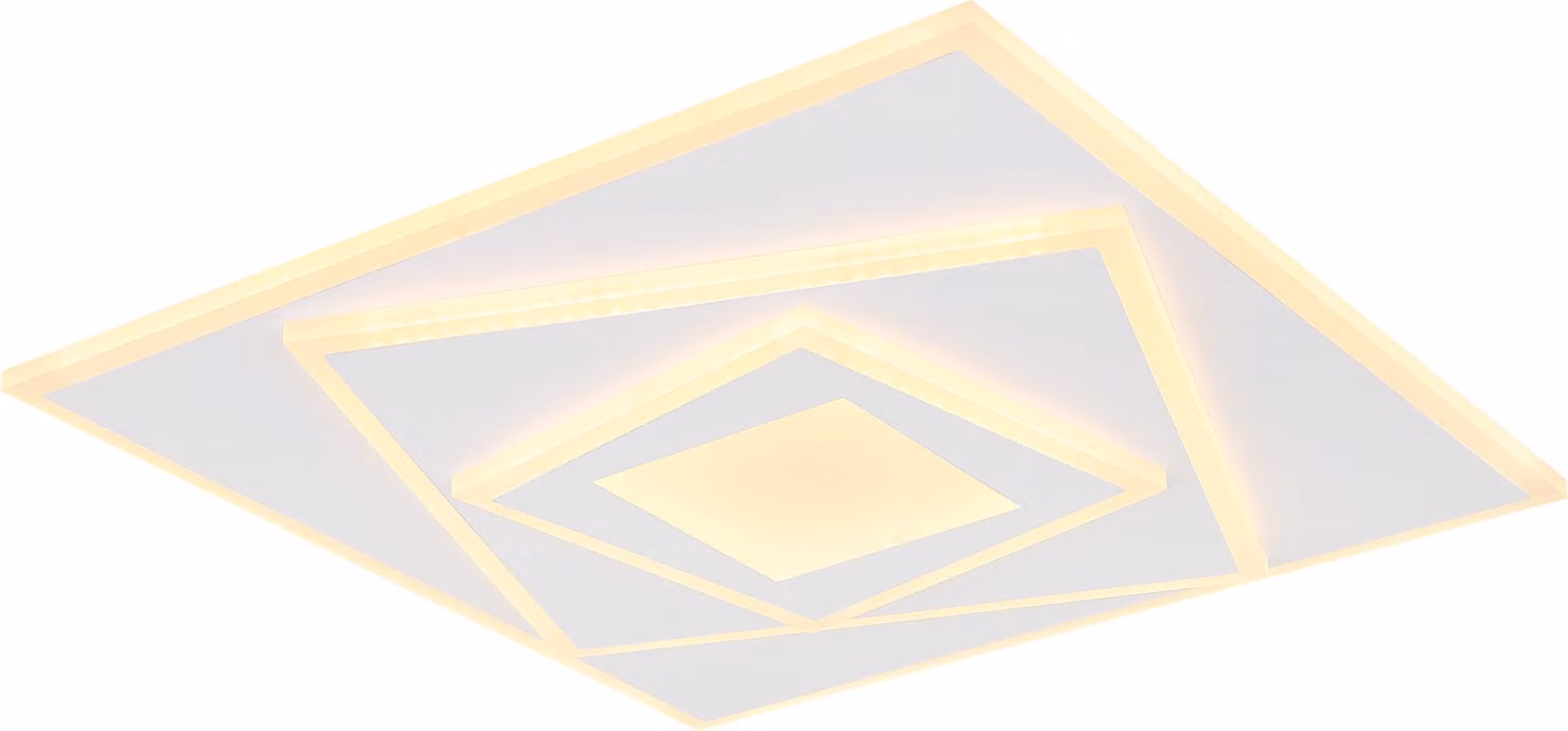 Globo Lighting plafoniera in metallo bianco opaco, LED