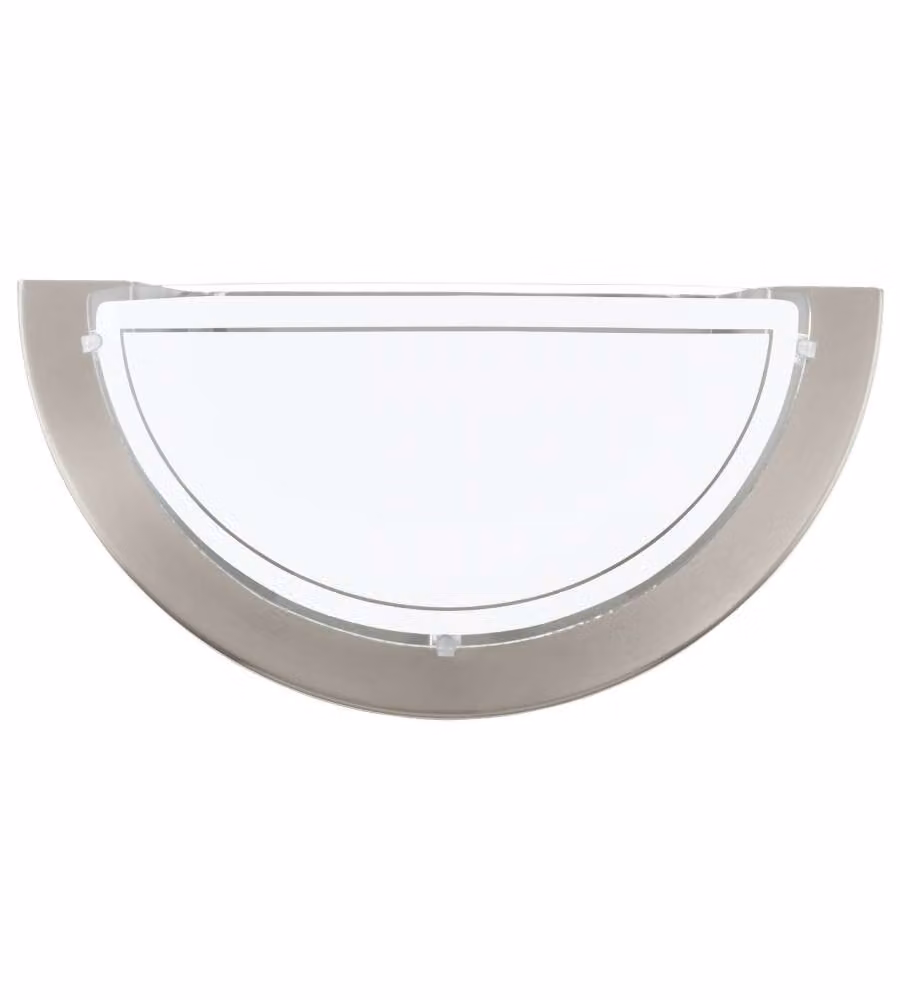 Eglo Applique Planet 1 Lampada da Parete E27 Nickel Satinato 145x290mm