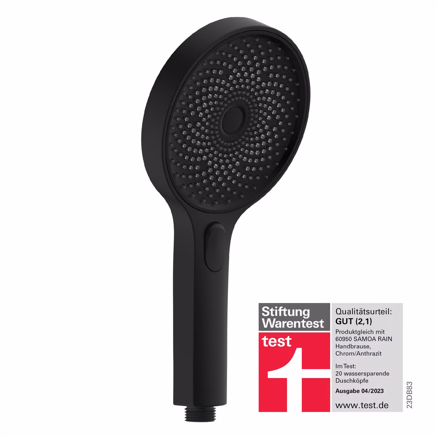Doccetta SCHÜTTE SAMOA RAIN, soffione wellness con tecnologia velvet spray