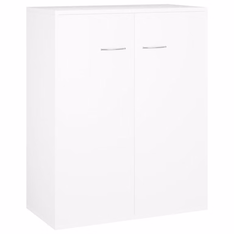 Credenza Bianca 60x30x75 cm in Legno Multistrato