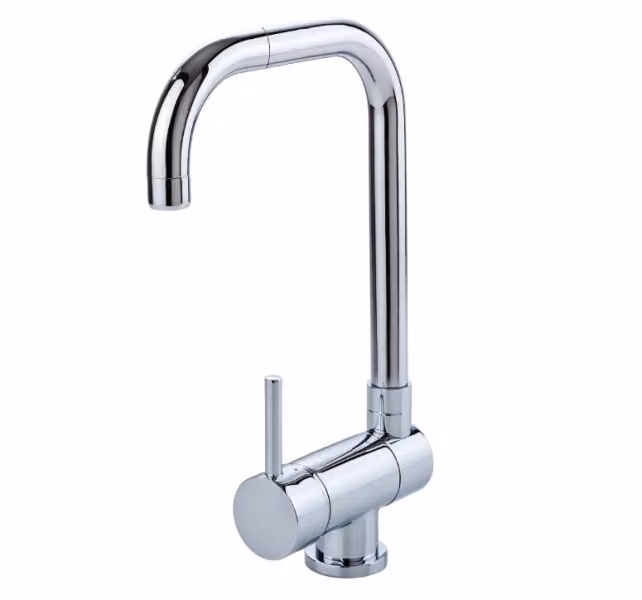 Miscelatore per lavello FLEXO, miscelatore per cucina; miscelatore monocomando; installazione sottofinestra, cromo