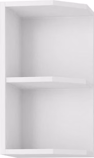 Armadietto superiore ad angolo SABRYA 60 - larghezza 30 cm, bianco
