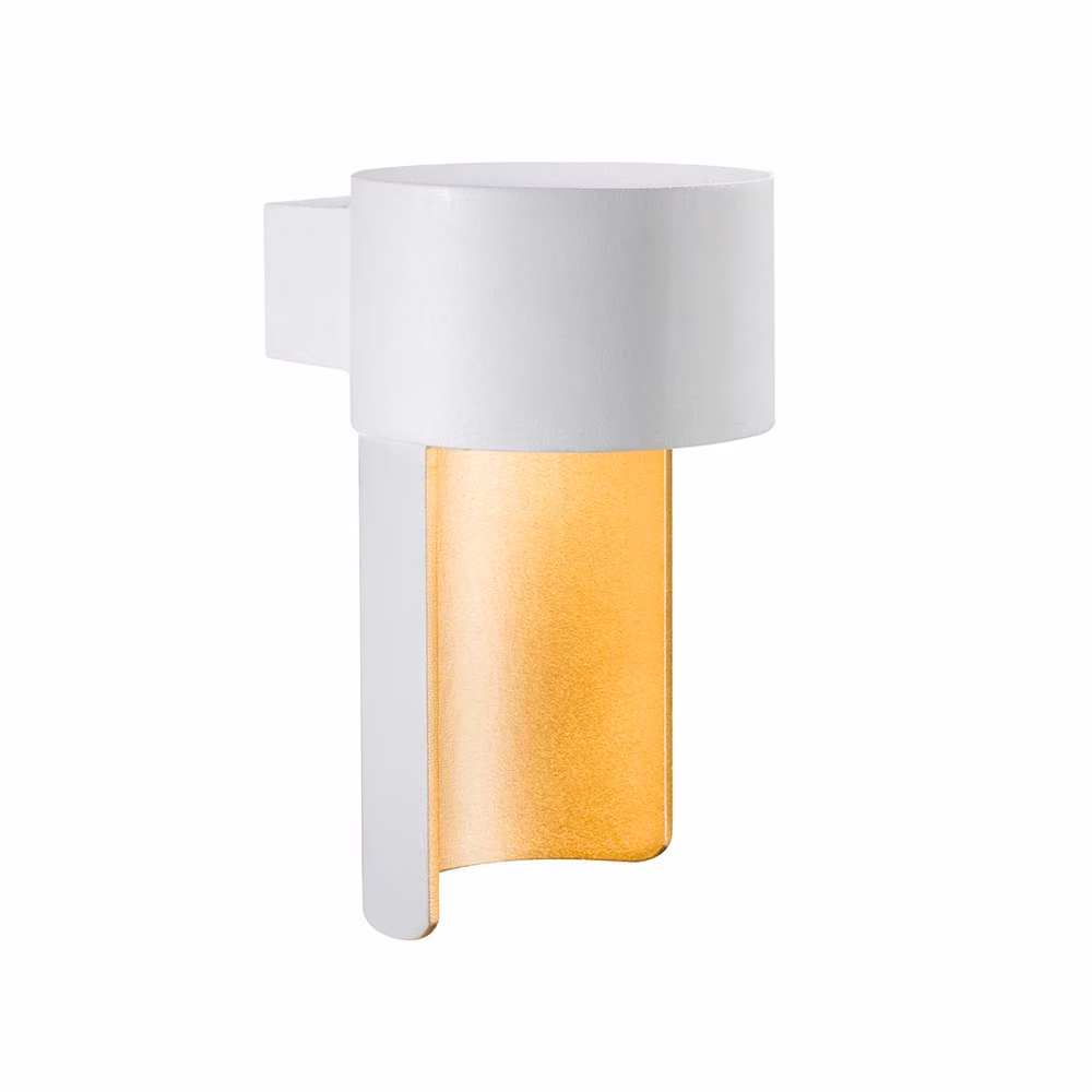 Paulmann Set di applique da parete Special AmbientLED, grado di protezione IP44, LED 1x2,4W, 230V, diametro 100mm, colore bianco opaco/alluminio, materiale: zinco