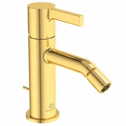 Ideal Standard Joy - Miscelatore per bidet con scarico, oro spazzolato BC784A2